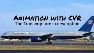 United Airlines Flight 93 Crash || Animation with CVR. (Read description)