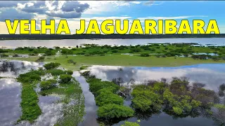 CHEGADA DAS ÁGUAS DO AÇUDE CASTANHÃO ( VELHA JAGUARIBARA) APÓS 10 ANOS SUBMERSA