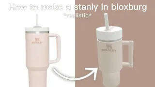 🌻 How to make a *realistic* STANLEY in bloxburg! 💐 || #bloxburg #Stanley #buildhacks #viral ?