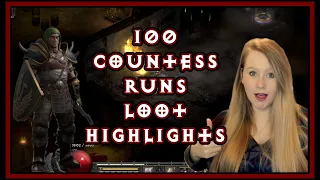 100 Countess Runs LOOT HIGHLIGHTS - Diablo II Resurrected