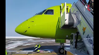 Полет OVB - BAX 28.02.2021 S7 Embraer 170 VQ-BYK Descent&Landing