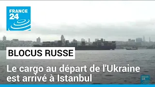 Le cargo au départ de l'Ukraine est arrivé à Istanbul malgré le blocus russe • FRANCE 24