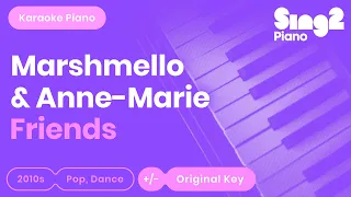 Marshmello, Anne-Marie - FRIENDS (Piano Karaoke)