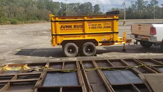 7 Yard Dumpster Rental Delivery Hurricane Clean up Slidell, La