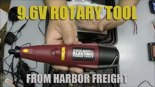 9.6V Rotary Tool From Harbor Freight Overview & Charger Mod Along With Shoutouts & Demo