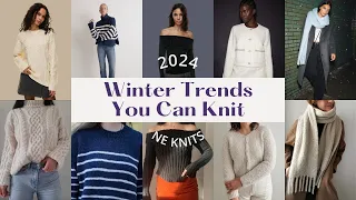 winter trends you can knit | 20 knitting pattern ideas inspired by commercial fashion