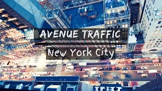 Manhattan, New York City. Aerial view of Avenue Traffic at night. Vacation Travel Concept #shorts