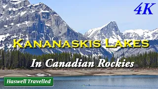 Drive to Kananaskis Lake in Rocky Mountains – Alberta Canada Travel 4K