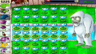 Plants vs Zombies | LAST STAND ENDLESS I All Snow Repeater vs all out Zombies HD 1080p 60hz