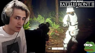 xQc Plays Battlefront 2 EWOK HUNT (with chat)