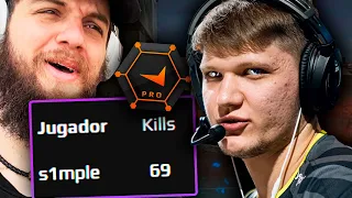 REACCIONANDO al juego BRUTAL de S1MPLE [69 KILLS] | CS:GO