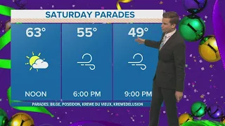 New Orleans Weather: Beautiful weather continues into the weekend for parades