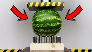 EXPERIMENT Watermelon vs Nail Bed (HYDRAULIC PRESS 100 TON)
