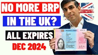 No More Biometrics Residence Permit In The UK? Why All BRP's Expires On 31st December 2024