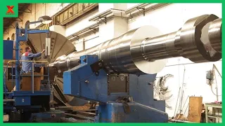 Giant Heavy Duty Machining In Working. Fastest CNC Lathe Machine. Modern Technology Milling Centre