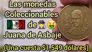 Moneda de 1000 pesos Juana de Asbaje 🇲🇽🤑 La más VALIOSA!! Monedas mexicanas Juana Inés de la Cruz