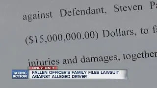 Officers family sues over his death