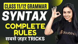 Syntax | Subject Verb Agreement | Syntax All Rules With Tricks | English Grammar Tricks in Hindi