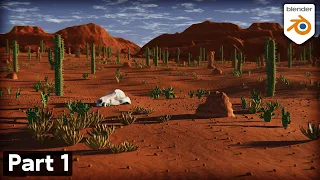 Part 1: Stylized Desert Environment 🏜️ (Blender Tutorial)