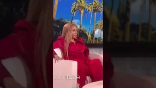 Cardi b and Ellen making funny sounds to each other #shorts