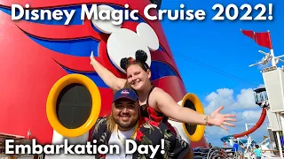 Disney Cruise Line 2022 Embarkation Day! Disney Magic Cruise Vlog 1! Disney Cruise Vlog 2022