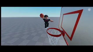 DUNKING A BASKETBALL ON ICE SKATES but in Roblox!