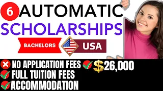 APPLY NOW!! USA FULLY FUNDED AUTOMATIC SCHOLARSHIPS 2024| NO APPLICATION FEES