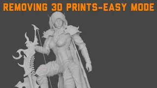 Removing a 3D Print - Sylvanas Windrunner Bow