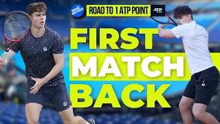 My First Match Back Post Surgery | Road To 1 ATP Point