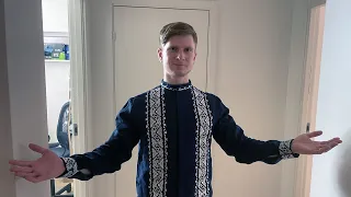 🇬🇧🇺🇦 Unpacking a custom made Ukrainian embroidered shirt (вишиванка)