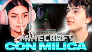 MILICA ME ENSEÑA A JUGAR AL MINECRAFT POR PRIMERA VEZ (VIDEO 0 FUTBOLERO)