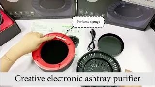USB Rechargeable Smokeless Ashtray Air Purifier