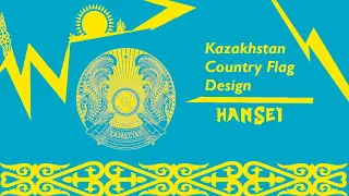 Video of Kazakhstan Country Flag Design