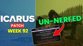 ICARUS WEEK 92 Update - Modules Un-Nerfed, Horse Mount & More