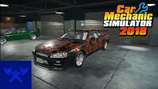 Car Mechanic Simulator 2018 Nissan Skyline GTR R34 RESTORATION!!! TIMELAPSE