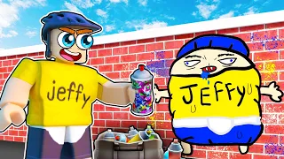 Jeffy BECOMES What He Paints In Roblox!