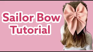 Sailor Bow Tutorial Using Bullet Fabric