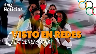 #Tokio2020: Las IMÁGENES grabadas por los ATLETAS ESPAÑOLES en la CEREMONIA de INAUGURACIÓN | RTVE