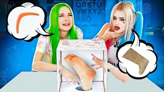 КТО ЛУЧШЕ НАЩУПАЕТ?! РИСУЕМ НА ОЩУПЬ с Лиссой