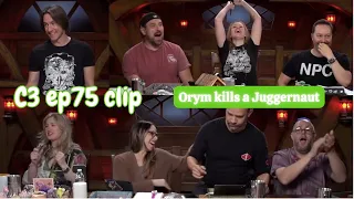 Orym kills a Juggernaut | Critical Role - Bells Hells ep 75
