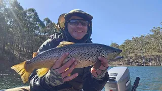 Lake Eucumbene Fishing Trip Late October 2023 Trolling And Casting For Trout
