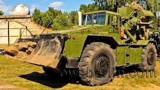 Wheeled bulldozer - Schwerer Raddozer MAZ-538 | Бульдозерный колесный тягач на шасси МАЗ-538