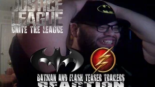 Justice League Unite the League Batman and The Flash Teasers Reaction