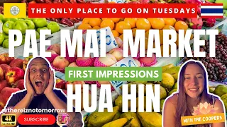 🇹🇭 BEST DAY MARKET IN THAILAND HUA HIN | TUESDAY MARKET | PAE MAI MARKET | 4K VLOG REVIEW (2024)