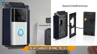 Solar Charger For Ring 2nd Gen