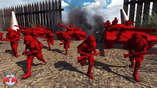 ARMY MEN BREAK THE FENCE ! Plastic Army Men of War Mod | Battle Simulation