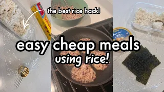 CHEAP MEALS WITH RICE! Healthy Low Budget Meal Ideas To Save Lots Of Money!