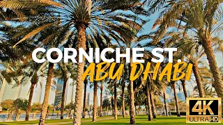 ABU DHABI | CORNICHE STREET, CYCLE TRACK [4K]