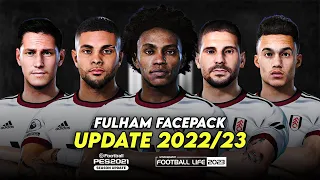 FULHAM FACEPACK 2022/23 | SIDER AND CPK | EFOOTBALL PES 2021 & SP FOOTBALL LIFE 2023