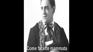 Tito Schipa sings 4 Neapolitan songs: O' Marinariello, Come facette mammata and plus...